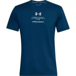 Under Armour Armour Originators T Shirt Mens - Blue