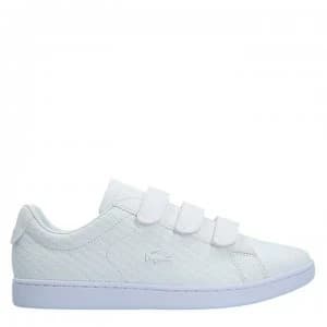 Lacoste Strap Trainers - White Mono