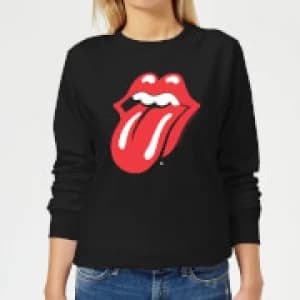 Rolling Stones Classic Tongue Womens Sweatshirt - Black