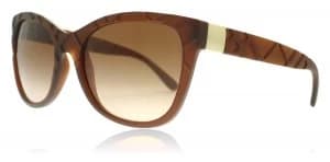 Burberry BE4219 Sunglasses Matte Brown 358313 56mm