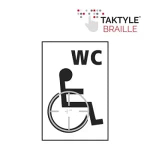 Disabled Wc Graphic - Taktyle (150 x 225mm)