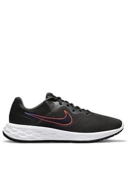 Nike Revolution 6 - Anthracite/White, Anthracite/White, Size 11, Men