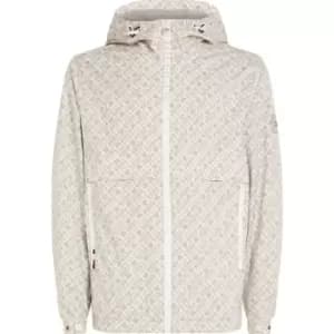 TOMMY HILFIGER Protect Monogram Hooded Windbreaker - Beige