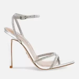 Steve Madden Womens Bryanna Heeled Sandals - Silver - UK 3