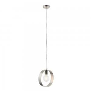1 Light Ceiling Pendant Brushed Nickel, E27