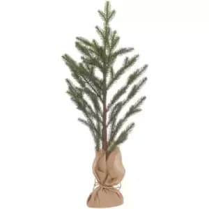 Pine Tree Artificial Plant (One Size) (Green/Brown) - Green/Brown - The Noel Collection