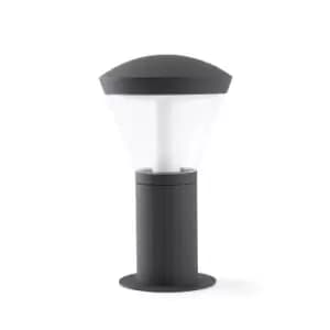 Shelby LED Outdoor Pedestal Light White, Dark Grey IP65