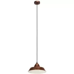 Auckland Dome Pendant Ceiling Light Copper-Coloured Antique - Eglo