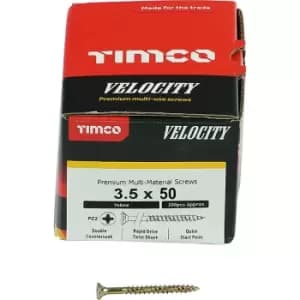 Timco Multi Purpose Countersunk Velocity Screw - 3.5 x 50 (200 pack)