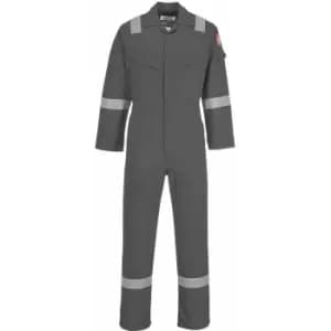 Portwest FR50 Grey Sz S Regular Flame Resistant Anti-Static Boiler Suit Coverall Overall