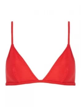 French Connection Ottoman triangle bikini top Red