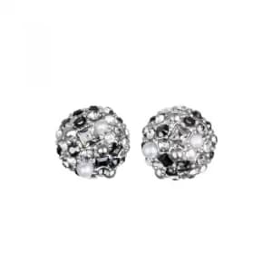 Ladies Karl Lagerfeld Silver Plated Scattered Crystal Earrings
