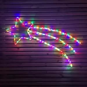 1m Multicoloured LED Flashing Indoor Outdoor Shooting Star Christmas Decoration