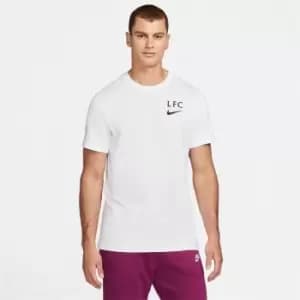 Nike Liverpool FC Ignite Away T-Shirt Mens - White