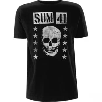 Sum 41 - Grinning Skull Unisex Large T-Shirt - Black