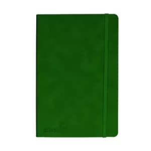 Silvine Soft Feel Executive Notebook Lined 160 Pages A5 British Racing Green 197BRG