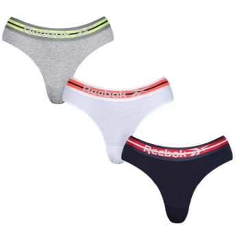 Reebok 3 Pack Briefs Womens - Multi