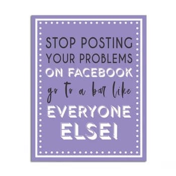 Stop Posting Facebook Sign By Heaven Sends