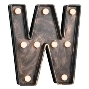 Carousel Vintage Antique Carnival Alphabet Letter W