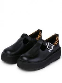 Kickers Kick Stack T-Bar Flat Shoe