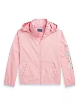Ralph Lauren Girls Windbreaker Jacket - Rose Pink, Rose Pink, Size 12-14 Years=L, Women