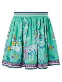 Monsoon Girls S.E.W. Alexa Unicorn Skirt - Aqua