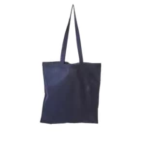 United Bag Store Cotton Long Handle Tote Bag (One Size) (Navy)