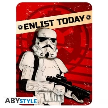Star Wars - Enlist Today (28 x 38cm) Metal Plate
