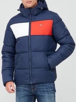 Tommy Jeans Tjm Colorblock Padded Jacket - Navy