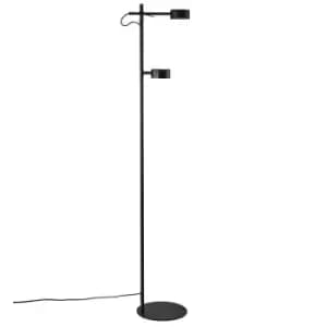 Clyde LED Integrated Floor Lamp Black, 2700K