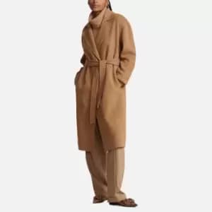 Polo Ralph Lauren Jacky Wool-Blend Wrap Coat - M