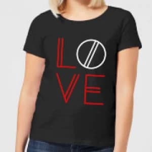 Love Geo Womens T-Shirt - Black - 3XL - Black