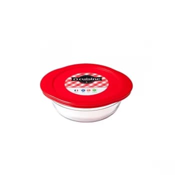 Ocuisine Glass Round Dish with Lid 0.35L