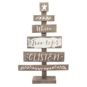 Wooden Christmas Tree Decoration