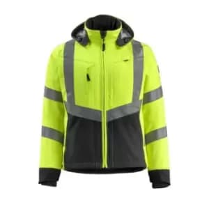Blackpool Softshell Jacket Hi-vis Yellow/Black - Large