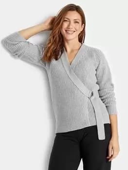 Long Tall Sally Ballet Cardigan - Grey, Size 14-16, Women