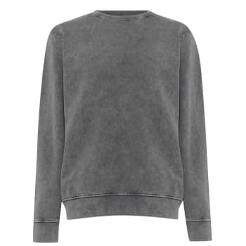 Fabric Unisex Washed Sweatshirt - Washed Black