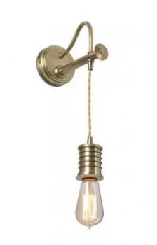 1 Light Indoor Wall Light Antique Brass, E27