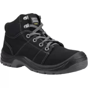 Safety Jogger Mens Desert Safety Boots (10 UK) (Black/Dark Grey)