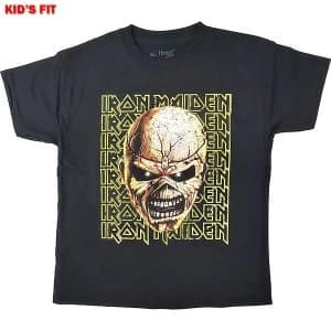Iron Maiden - Big Trooper Head Kids 11 - 12 Years T-Shirt - Black