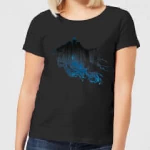 Harry Potter Dementor Silhouette Womens T-Shirt - Black