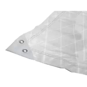 Faithfull Tough-Tarp Tarpaulin White 6 x 4m