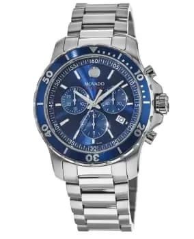 Movado Series 800 Blue Chronograph Dial Mens Watch 2600141 2600141