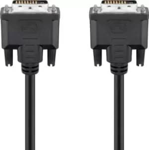 Goobay DVI-D Full HD Cable Dual Link, nickel, 1.8 m