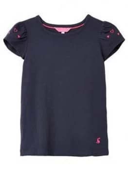 Joules Girls Flutter Short Sleeve T-Shirt - Blue