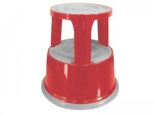 Qconnect Metal Step Stool Red