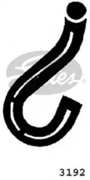 Curved Radiator Hose 150mm X 32 Gates 3192