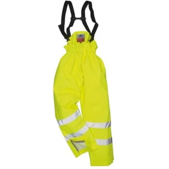 Portwest - S780YERXL - sz XL Bizflame Rain Unlined - Hi-Vis Antistatic FR Trouser - Yellow