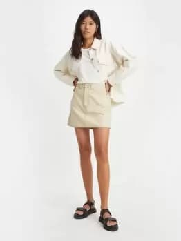 Utility Mini Skirt - Neutral / Tan Pattern
