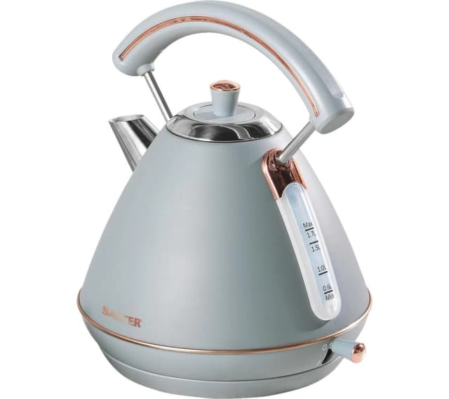 Salter 3kw Pyramid Kettle Grey Stainless Steel